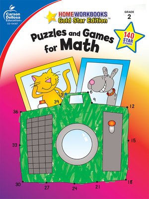 cover image of Puzzles and Games for Math, Grade 2